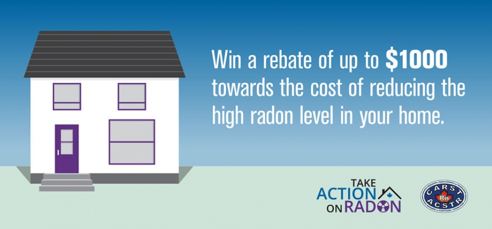 Win up to $1000 rebate on your radon mitigation.